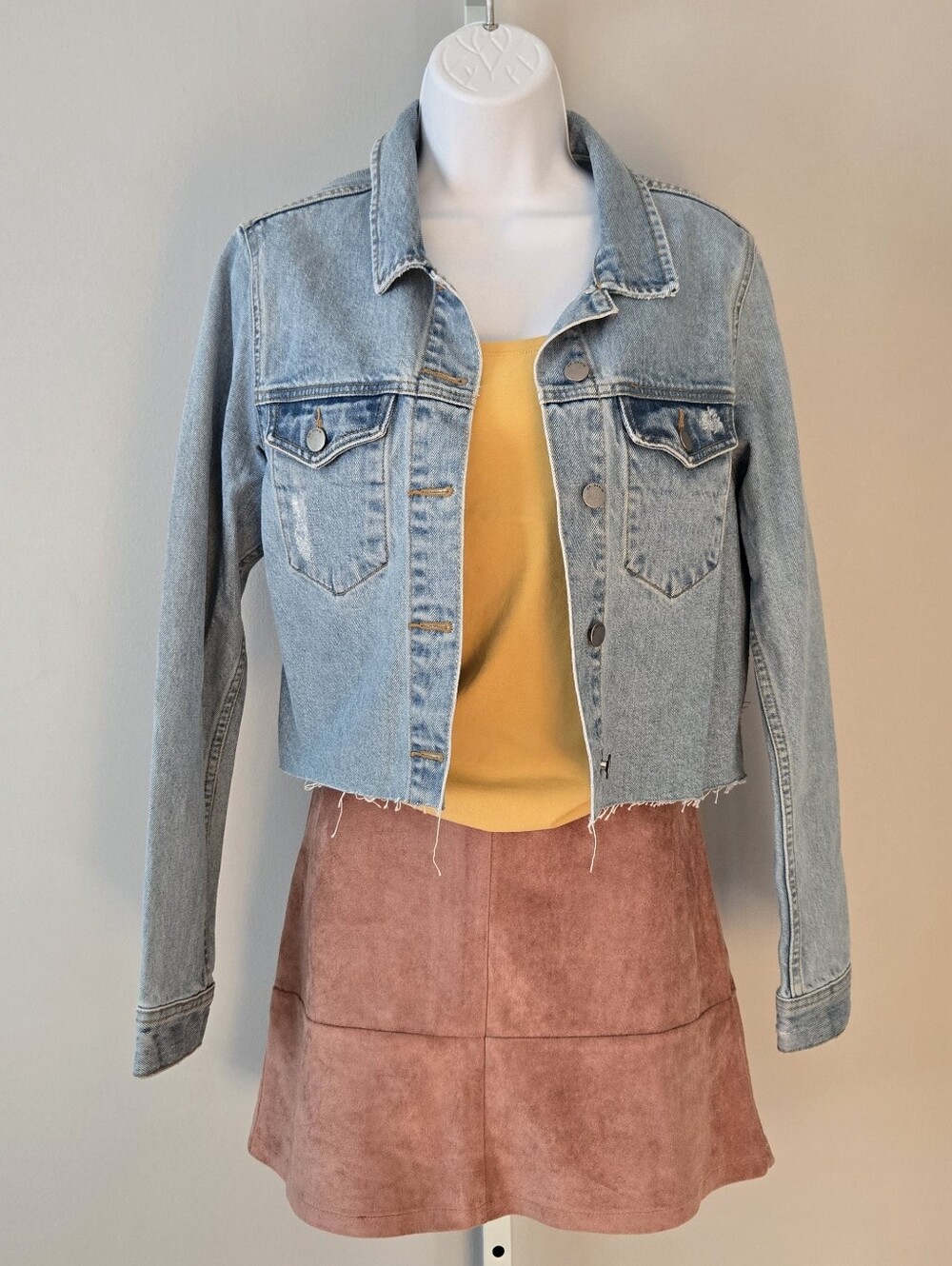 Dr. Denim Light Blue Cropped Jean Jacket